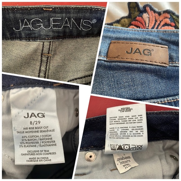 JAG JEANS Ellis Cropped Boot With Embroidery - Picture 4 of 5